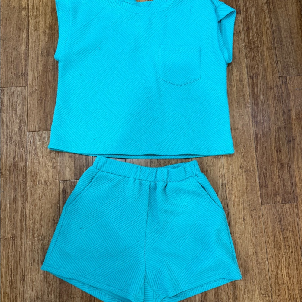 Turquoise Two-Piece Set